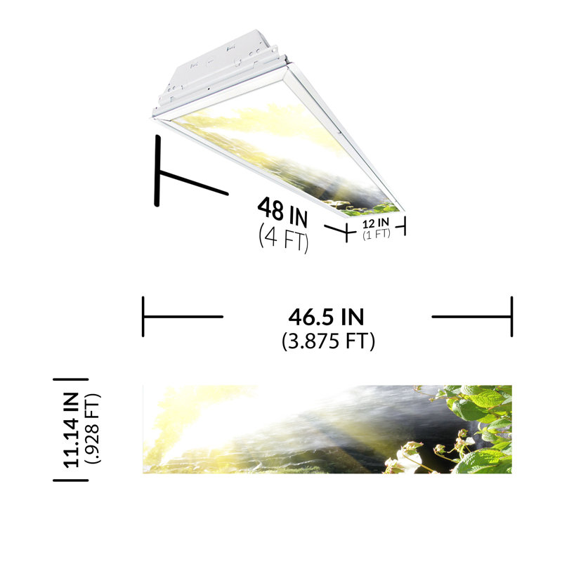 Waterfall Rectangle Fixture Component Ceiling Light