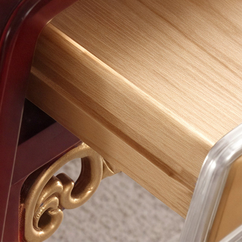 Retro Hand Drawn Console Table With 4 Drawers