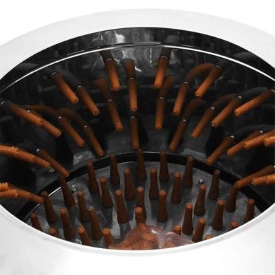 2hp Chicken Plucker Machine, 20inch Turkey De-feather Remover Poultry Stainless Steel Machine 1500w 275r/min Barrel Diameter Heavy Duty Feather Plucking Machine