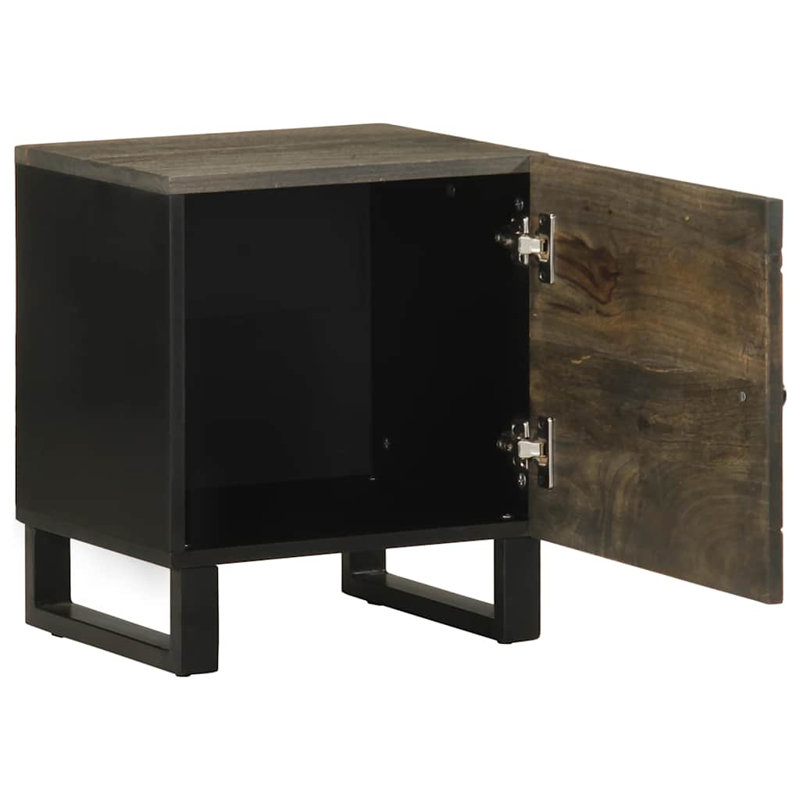 Anacely 40cm W Metal Bedside Table