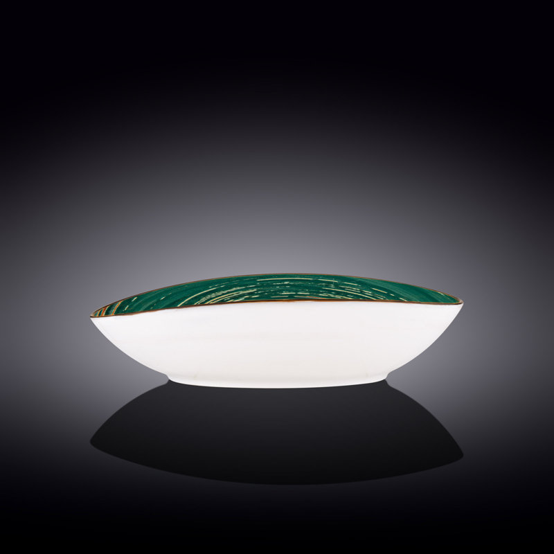 Wilmax Wilmax Colourboom China Porcelain Oval Bowl 30 X 19.5 X 7 Cm, Green