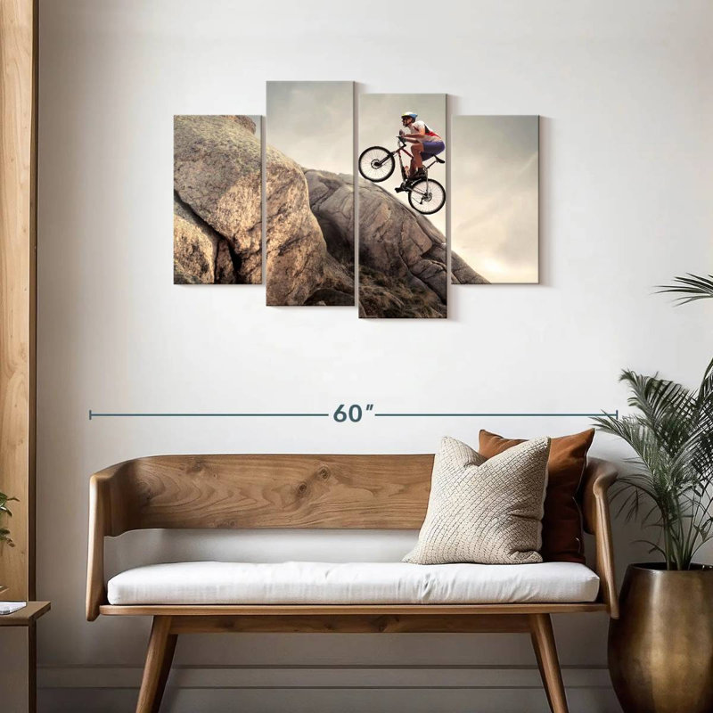 Sireci Rocky Uphill Cycling, 27" H x 43" W