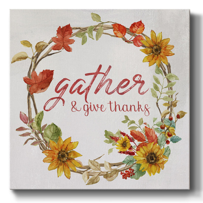 " Thankful & Grateful ", 8" H x 8" W x 1.5" D