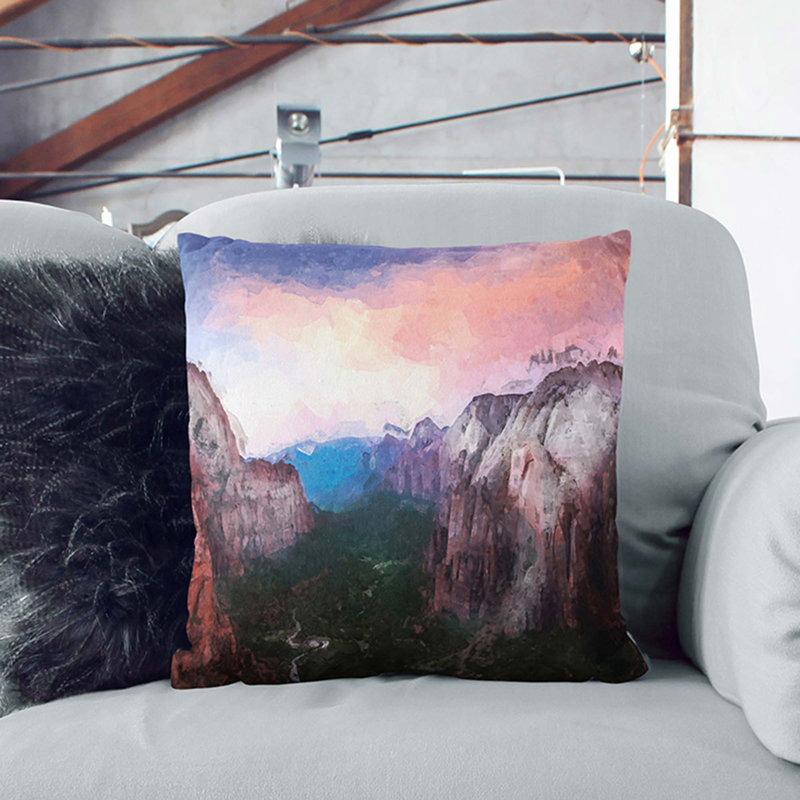 Square Cushion, 40cm H x 40cm W x 15cm D, White