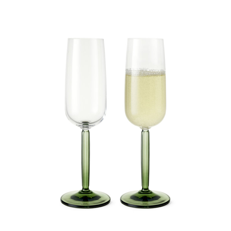 Verre à champagne Hammershoi, Vert