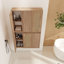 Armoire latérale de salle de bain 36 po, 6 portes à fermeture douce, conception à fixation flottante