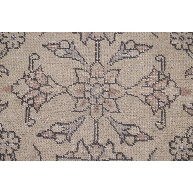 Tapis persan Tabriz patiné délavé à la main 8 x 12