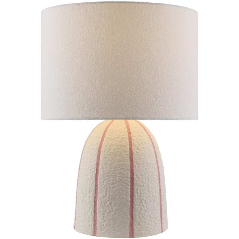 Lampe de table Gwendol, Beige / Rose