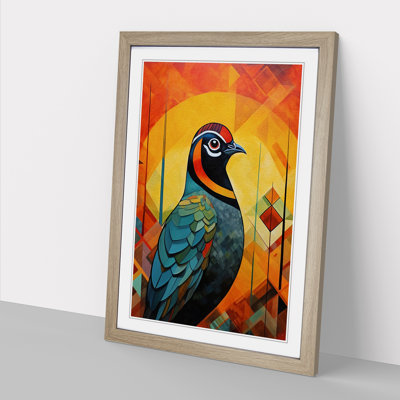 Partridge - Single Picture Frame Print on Wood