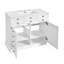 Ensemble de meuble-lavabo 36 po avec lavabo en céramique, armoire de rangement en bois massif, ensemble de meuble-lavabo autoportant avec 2 tiroirs et portes à fermeture douce-853299724