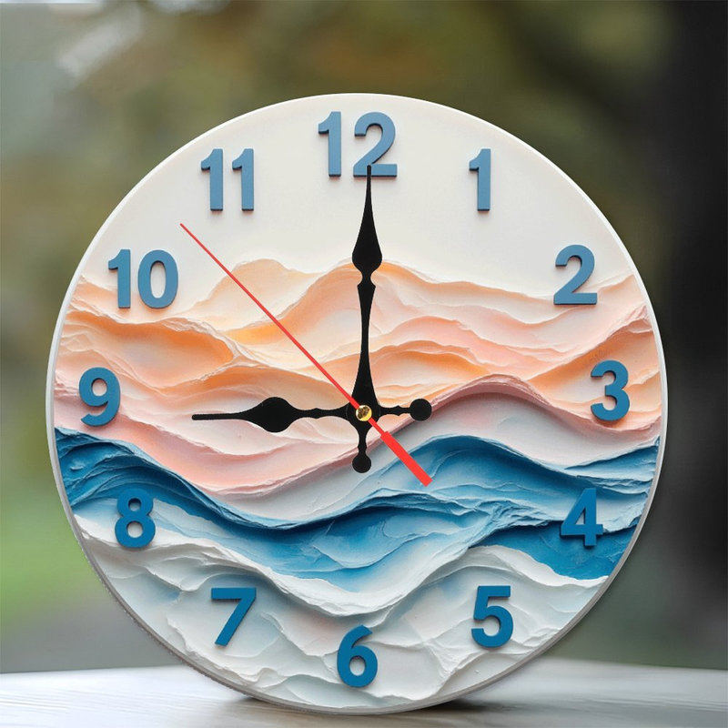 Horloge murale abstraite