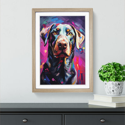 Labrador Retriever Informel No.2 - Single Picture Frame Rectangle Print on Wood