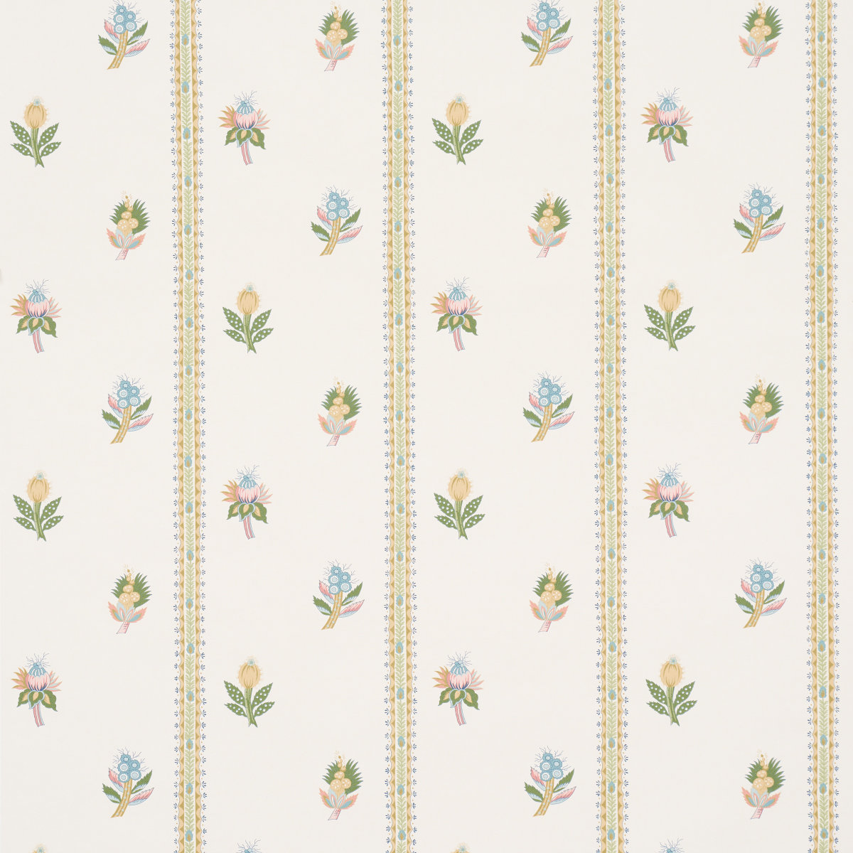 Les Fleurs Wallpaper Roll, Citron