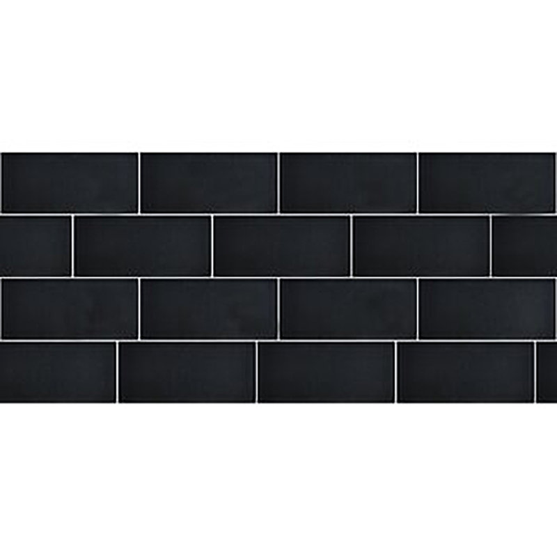 Carrelage mural en verre à bord droit Forever 3 po x 6 po, Gris foncé