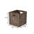 Burtrum Classic Farmhouse Handwoven Hyacinth Collapsible Storage Cube Baskets with Handles-980076520-980076521