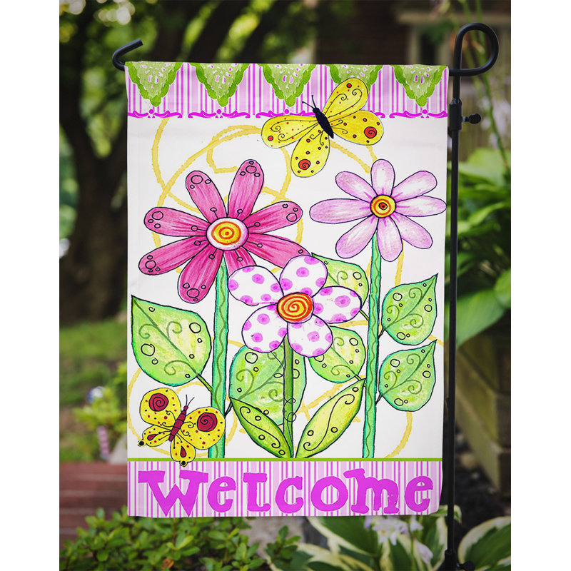 Double Sided 15 in. H x 11 in. W Polyester Garden flag