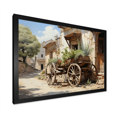 " Brown Old Cart Wheels Of "