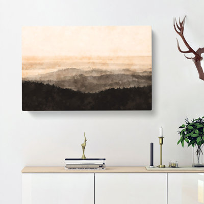 San Francisco Beyond The Hills Painting - Wrapped Canvas
