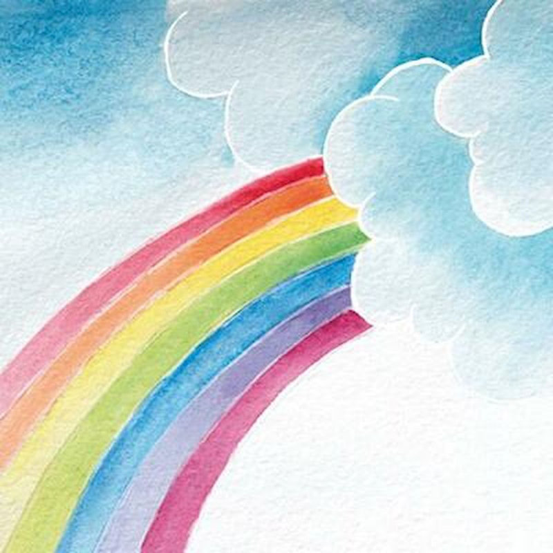 Serviettes arc-en-ciel pour 20 invités