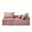 Canapés-lits en chenille de détente à 2 places Sofas Couches, petits espaces | Chenille | Rose