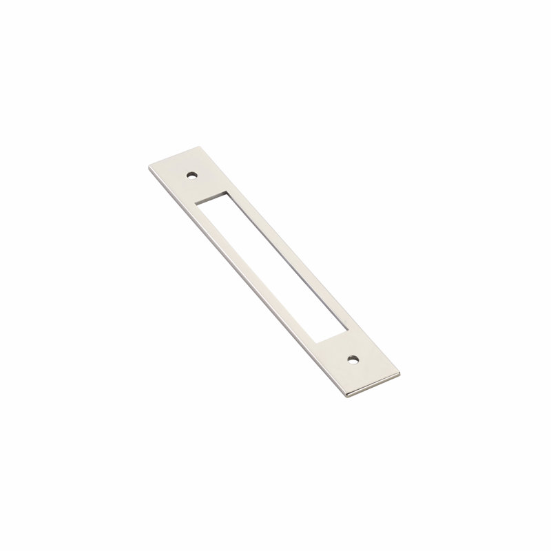 Emtek Modern Backplate Backplate for Cabinet/Drawer Pull, 6.25" H x 1" W, Polished Nickel