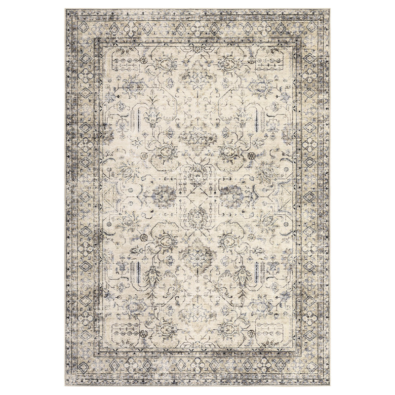 Washable Oriental Area Rug, Rectangle 8' x 10'
