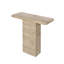 Table basse carrée 35,5 po x 14 po x 35,5 po avec base piédestal