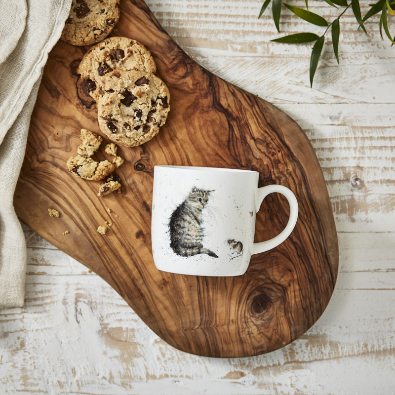 Wrendale Designs, Fine Bone China - Cat and Mouse (Cat) Mug