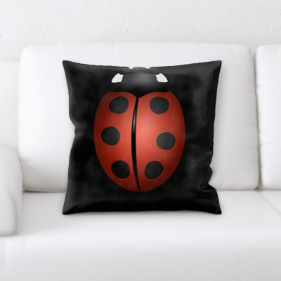 Ladybug Throw Pillow