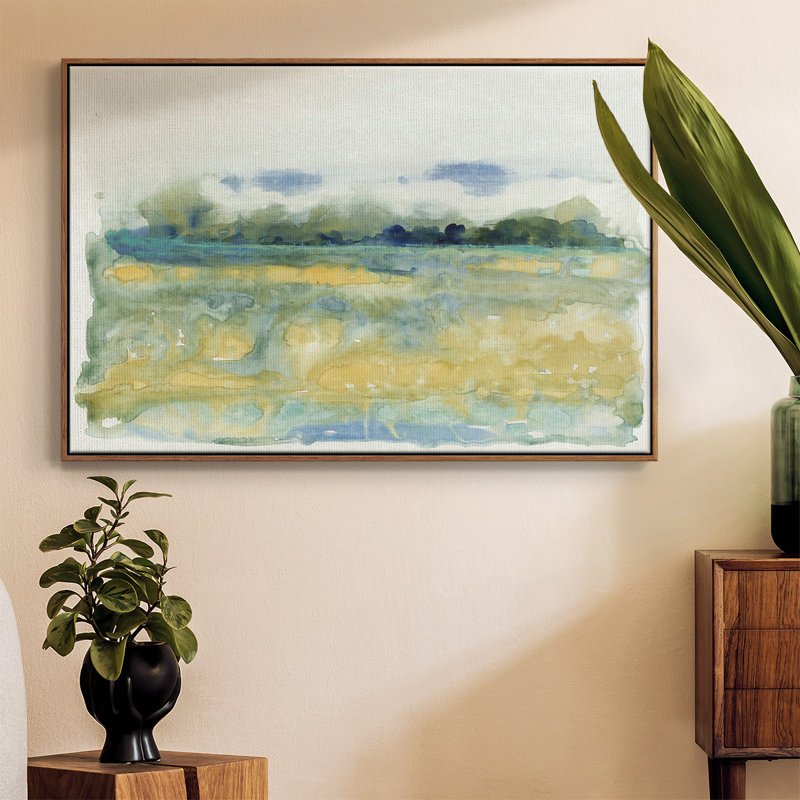 «Flowing Landscape I», reproduction sur toile, Noyer, H 17 po x l 25 po x P 2 po