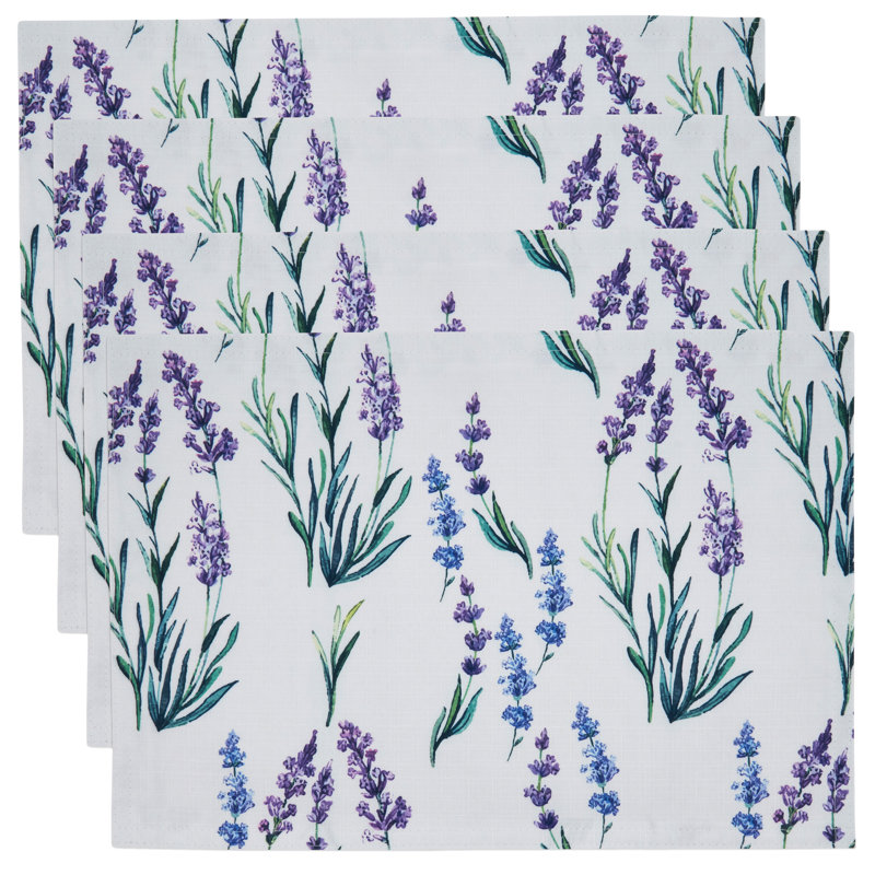 Mata Polyester Floral Rectangle Placemat