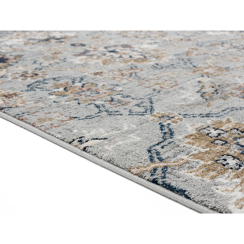 Tapis gris Bethsabee Century, Tapis de couloir 2 pi 7 po x 7 pi 2 po