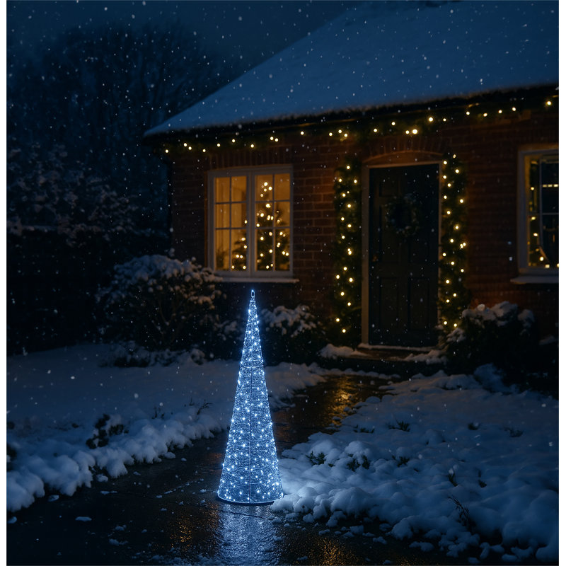 LED Indoor / Outdoor Lantern, 90.7cm H x 23cm W x 23cm D