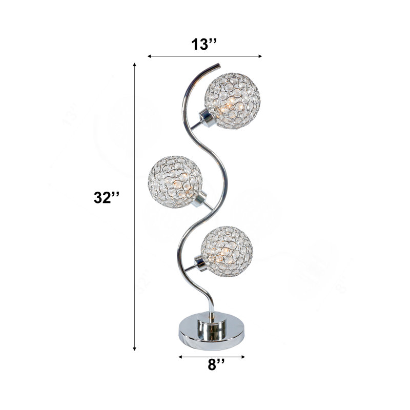 Lampe de table en métal Meryssa