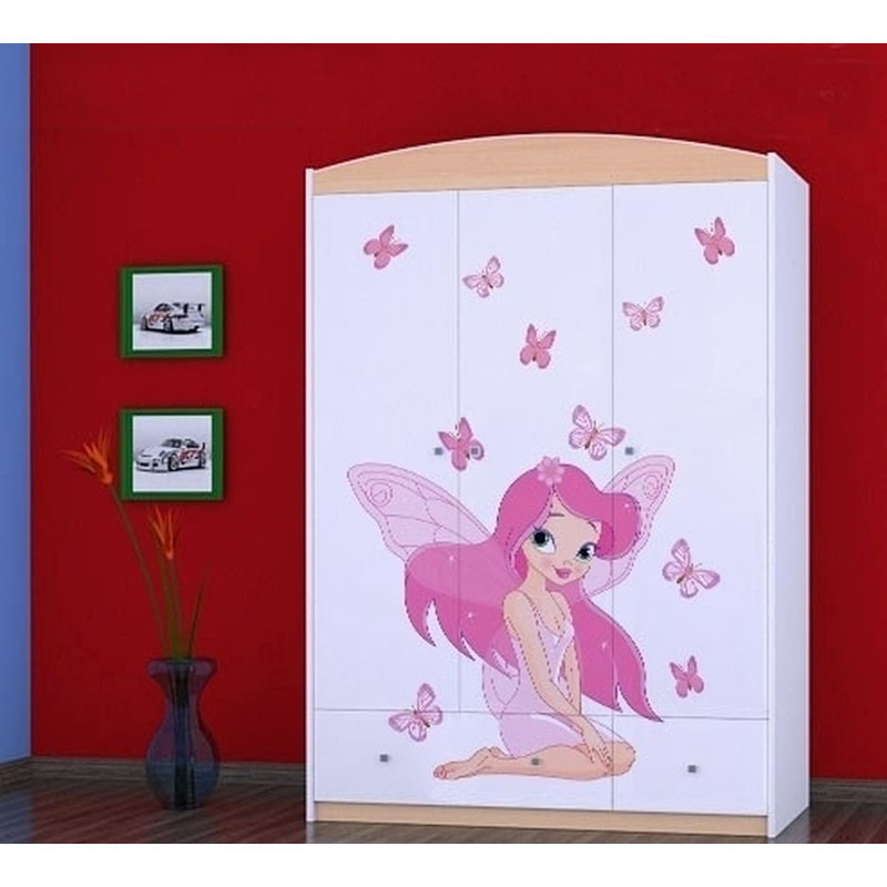 Irmtraud 3 Door Wardrobe, Beige
