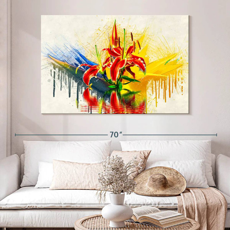 Flower Design, 34" H x 51" W
