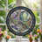 Moth Moon Stained Glass Window Panel，7.8H-836906222
