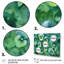 «Green Teal Pansies Harmony», reproduction sur toile-1169165957-1169165978