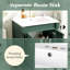 Rangement de salle de bain moderne avec portes fonctionnelles, capacité de meuble-lavabo de 24 po