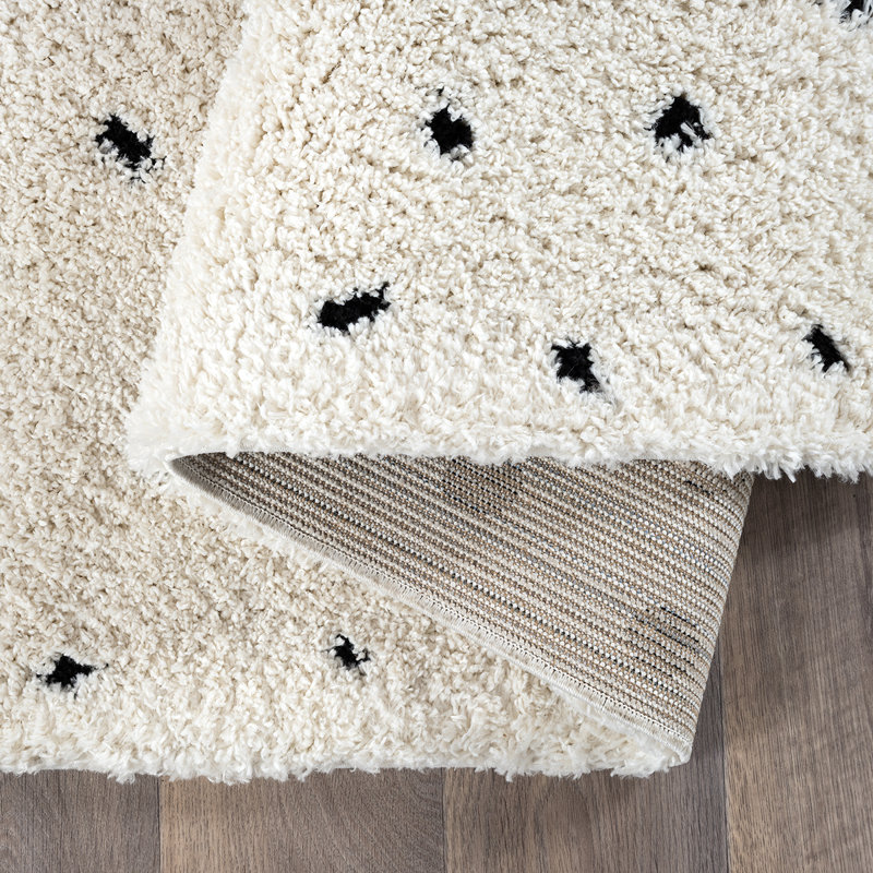 Taneesha Polka Dots Area Rug, Rectangle 80 x 150 cm