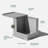 Brixton Series Rectangular Plastic Outdoor Side Table-98110884
