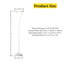 73"Modern LED Floor Lamp with Frosted Acrylic Shade, Foot Dimmer Switch, 1900 Lumen, 3000K Warm White Light