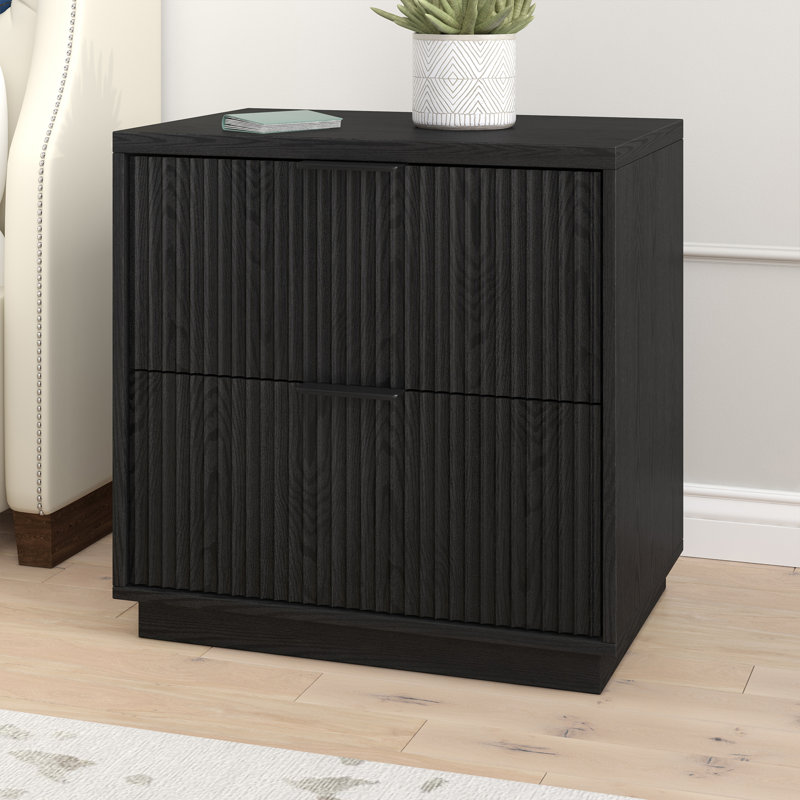 Mayler 23.63cm W Bedside Table, Espresso 