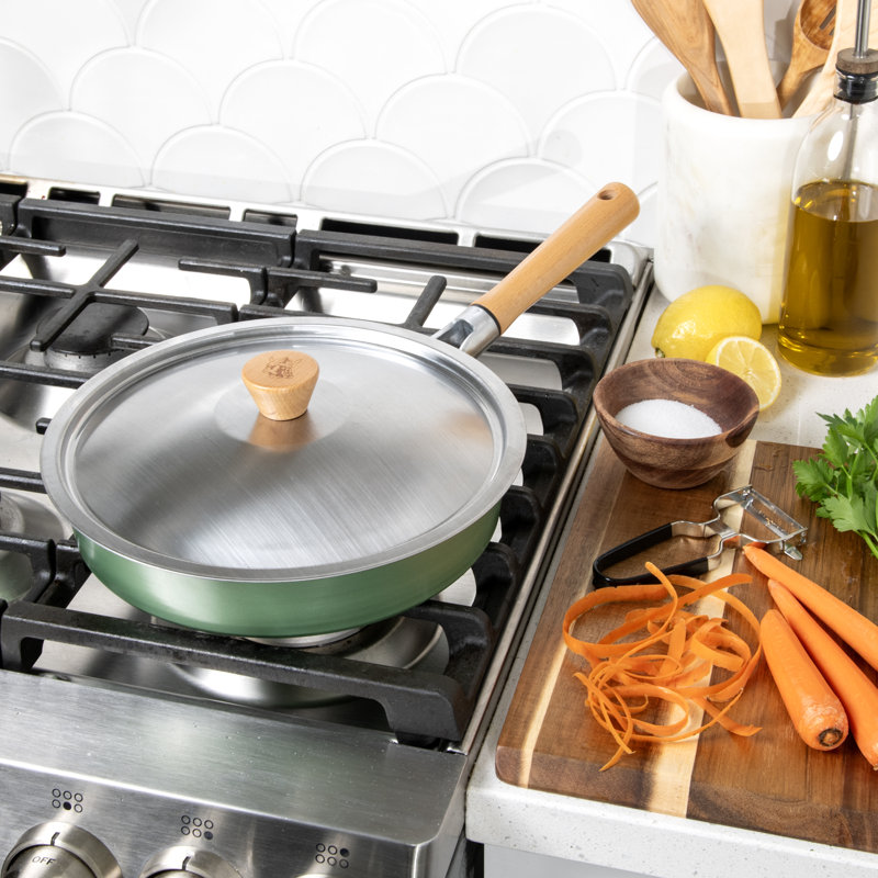 Nordic Ware Cardamom 8" Nonstick Frying Pan With Lid, 10"