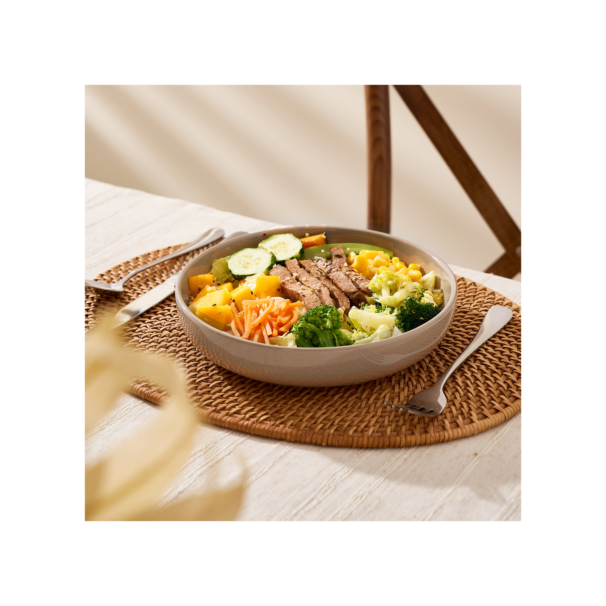 33oz Stoneware Pasta Bowl, Brown