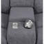 Canapé modulaire inclinable électrique Divine anthracite 6 pièces