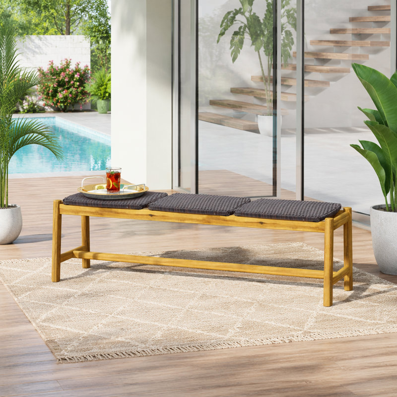 Patio Bench, Brun