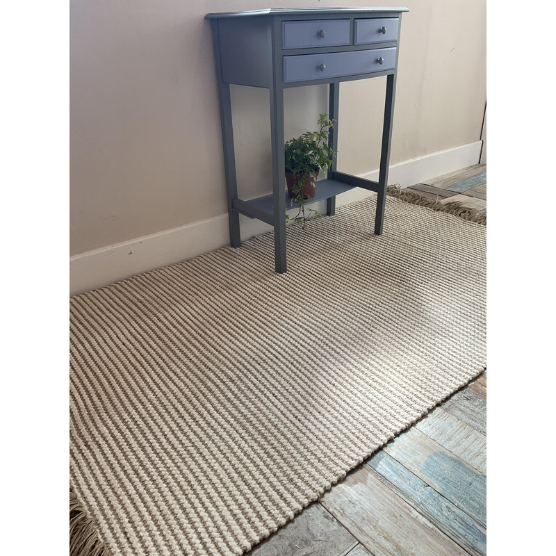 McFall Striped Hand Woven Area Rug, Rectangle 70 x 130cm
