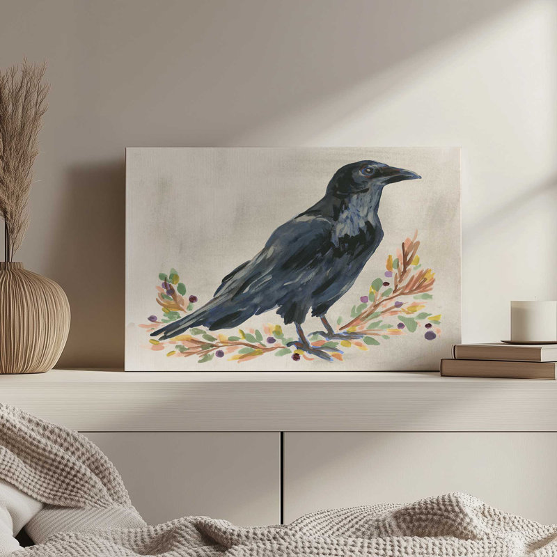 «Harvest Raven I» par June Erica Vess, reproduction d'art sur toile, H 18 po x l 12 po, Toile tendue, Does Not Apply