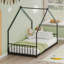 Structure de lit pour enfant avec bandes lumineuses à DEL, structure en fer robuste pour un sommeil sécuritaire et amusant-222292063-222292062